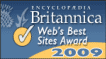 Encyclopaedia Britannica Web's Best Site Award logo
