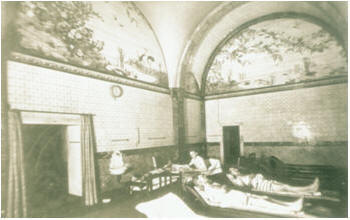 The cooling-room shortly after the baths were opened