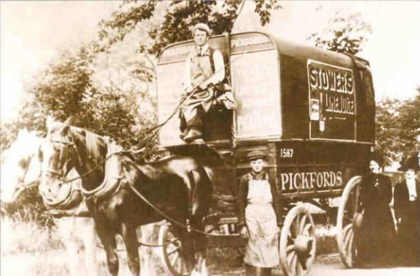 Pickfords trotting van in the days before motor vans