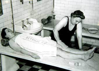 Shampooing at York Hall in the 1920s