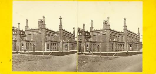Stereocard of the Turkish baths at Bray