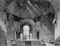 The Hararah, or hot chamber at the London Hammam