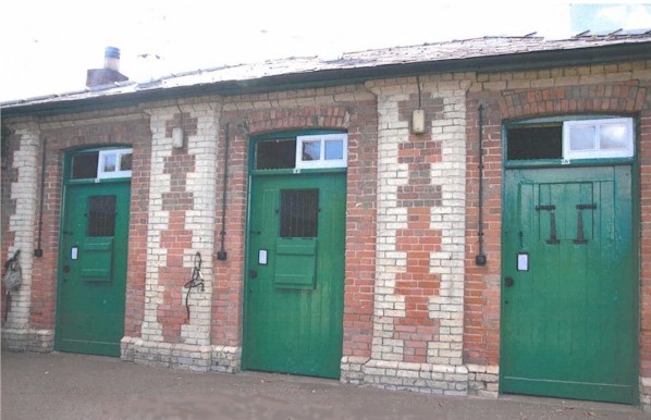 Exterior of stables building