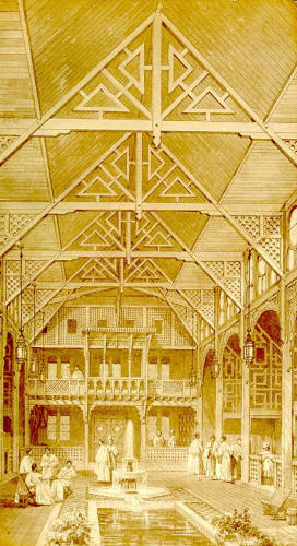 Cooling room at the London Hammam, 1860s