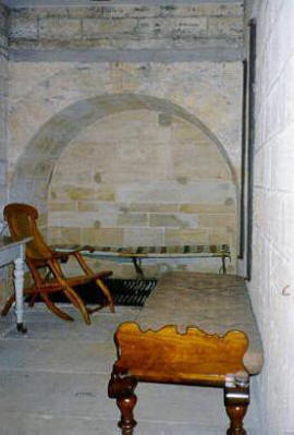 Hot room in the Turkish bath suite at Cragside