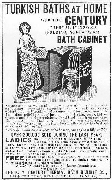 Advertisement for Century Cabinet bath