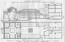 Plan and section of the Jermyn Street Hammam