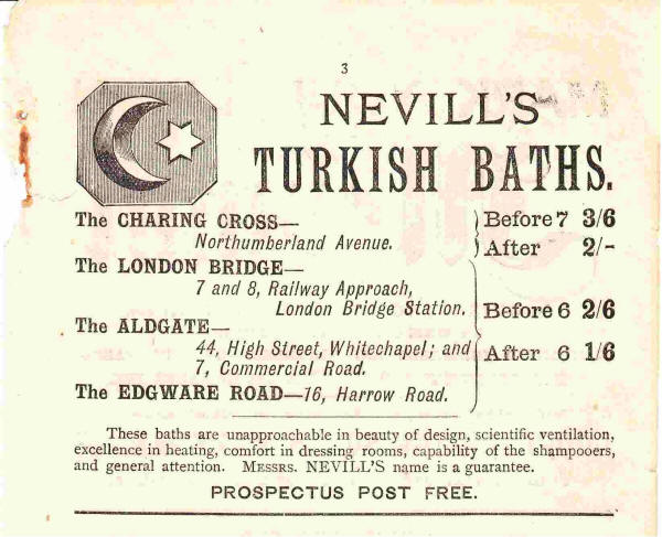 Nevill's prices