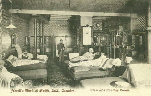 Refreshments in a Nevill's cooling room