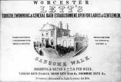 Poster for Lett's Baths, Worcester