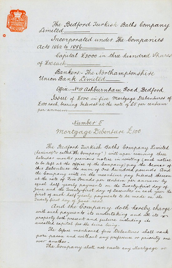 Page 1 of 1891 Mortgage Debenture No.5