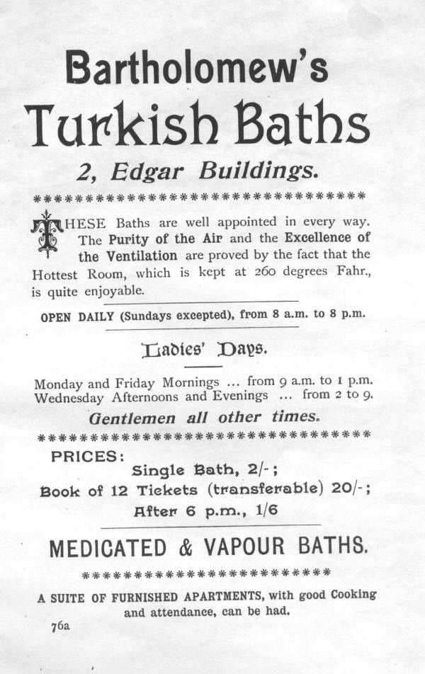 Bath Guide advertisement