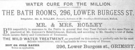 Advertisement for Rolley's establishment