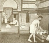 An earlier generation of masseur