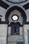 Corner of frigidarium in disrepair after closure