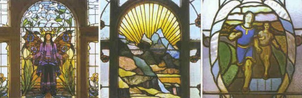 Stained glass panels