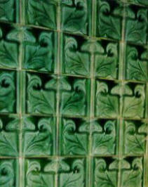 Closeup of one of the major tile designs