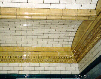 Vaulted ceiling  typical of those in nineteenth century Turkish baths