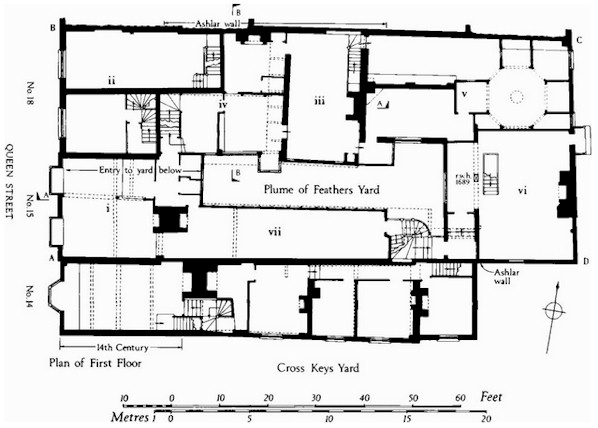 First floor plan of 16 Queen Street