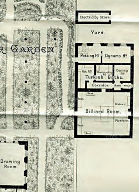 Plan of the baths actually built