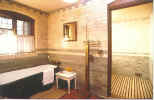 The bath/cooling room in the Turkish bath at Wightwick Manor