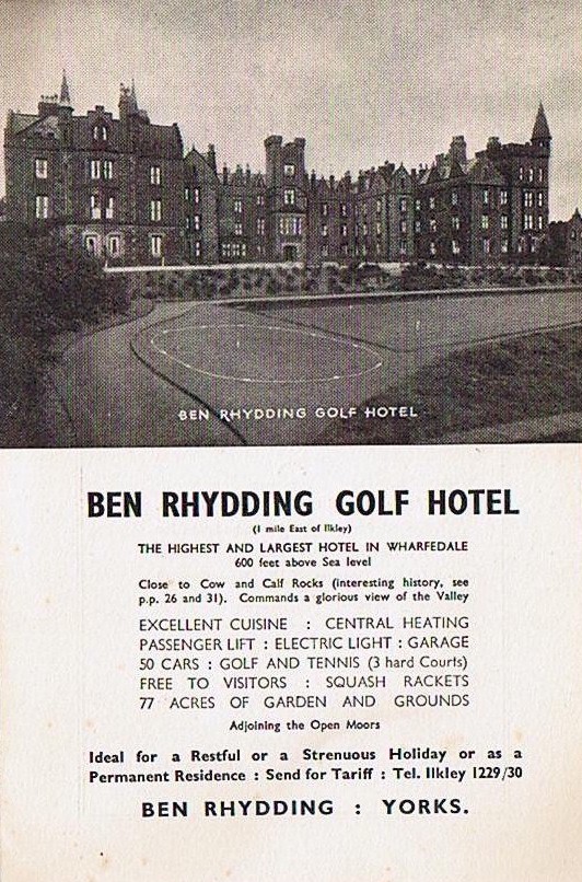 The Ben Rhydding Golf Hotel in the 1930s