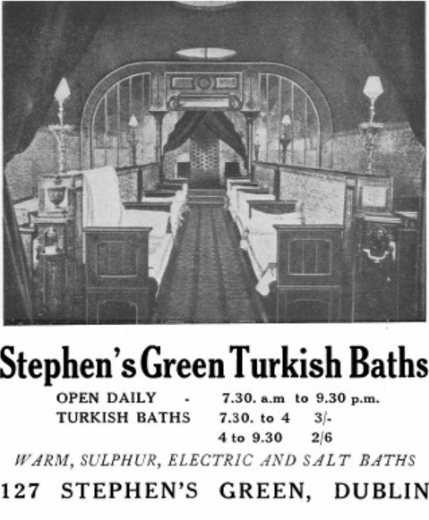Advertisementfor thebaths with cooling-room photo