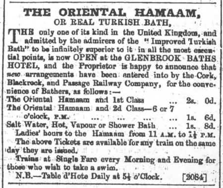 Advertisement in the Cork examiner, 1861
