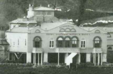 Detail shows part of the hotel: Courtesy the National Library of Ireland 