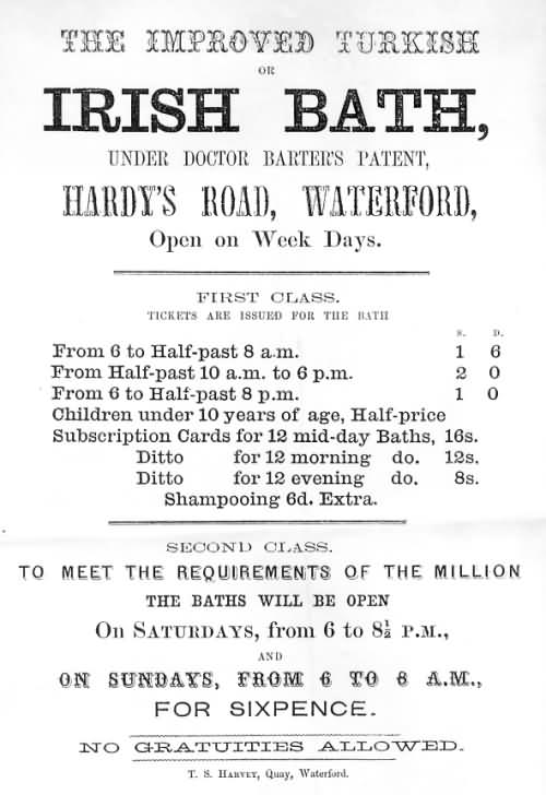 Early advertisement poster or charges card