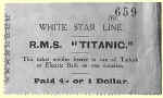 Titanic Turkish bath ticket