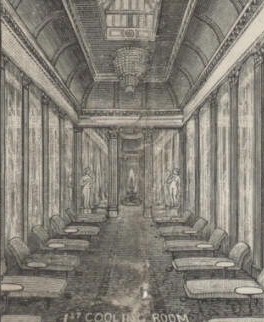 19th century view of the first cooling-room 