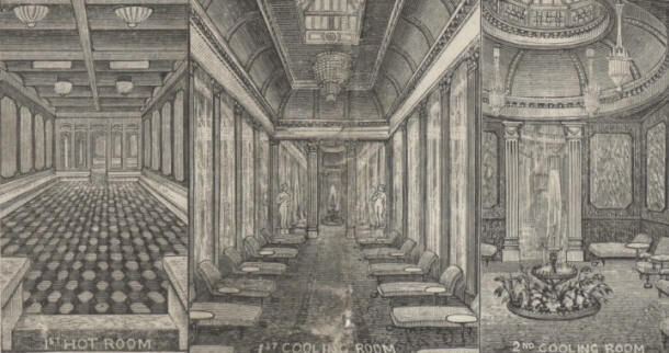 Interior of the King's Cross Turkish Baths