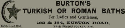 1880s advertisement for the baths