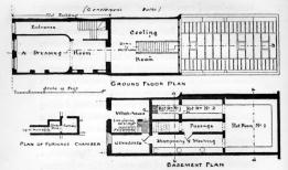 Plans of the women's baths