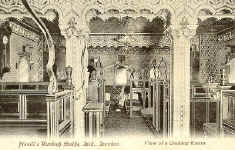 Postcard of inside of the baths