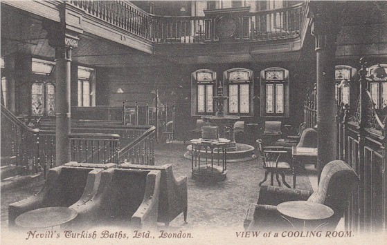 Gentlemen's cooling room at Nevill's Northumberland Avenue