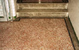 Detail of terrazzo floors