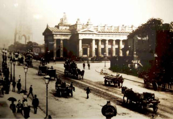 View of Princes Street with Turkish bath sign