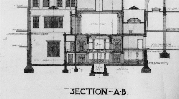 Section through Imperial Turkish Baths